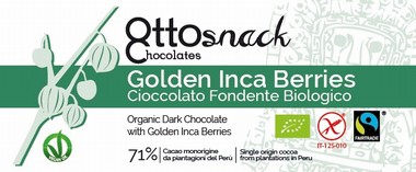 Cioccolato Ottosnack Fondente con Inca Berry 100 grammi